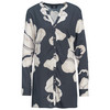 Damen Longbluse mit Turn-up-Ärmeln