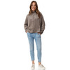Damen Cordbluse mit Rüschenkragen