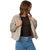 Damen Cord-Blouson mit Kapuze