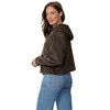 Damen Cord-Blouson mit Kapuze