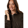 Damen Cord-Blouson mit Kapuze