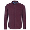 Herren Cordhemd in Regular Fit weinrot