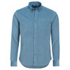 Herren Cordhemd in Regular Fit dunkelblau