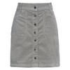 Damen Cord-Rock mit Zierknopfleiste