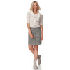 Damen Cord-Rock mit Zierknopfleiste