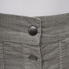 Damen Cord-Rock mit Zierknopfleiste