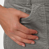 Damen Cord-Rock mit Zierknopfleiste