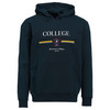 Herren Hoodie mit kleinem Print dunkellila