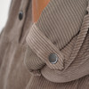 Damen Cord-Kleid mit Brusttaschen