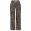 Damen Wide-Leg-Jeans im Animal-Look