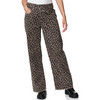 Damen Wide-Leg-Jeans im Animal-Look