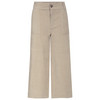 Damen Cord-Culotte mit breitem Bund beige