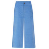 Damen Cord-Culotte mit breitem Bund hellblau