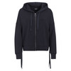Damen Modal-Jacke mit Kapuze schwarz
