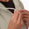 Damen Sweatjacke mit Rippstruktur