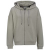 Damen Sweatjacke mit Rippstruktur grau