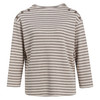 Damen Pullover mit Stehkragen braun