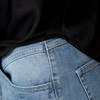 Damen Satinbluse mit Knopfleiste
