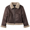 Mädchen Jacke in Wildleder-Optik