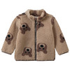 Baby Teddyjacke mit Bären-Allover