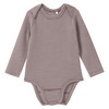 Baby Wolle-Seide-Body mit Schlupfkragen