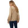 Damen Satinbluse mit Raffung