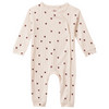 Newborn Schlafanzug mit Ajour-Muster cremeweiss