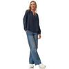 Damen Bluse mit Strukturstreifen