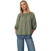 Damen Modal-Bluse mit Knopfleiste
