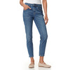 Damen Slim-Jeans mit Used-Waschung
