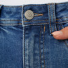 Damen Slim-Jeans mit Used-Waschung