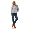 Damen Mom-Jeans mit Used-Waschung