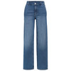 Damen Wide-Leg-Jeans mit Used-Waschung