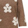 Damen Strickpullover mit Blumenmuster