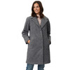 Damen Kurzmantel in Bouclé-Optik