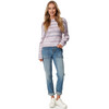 Damen Strickpullover in Multicolor-Optik