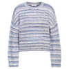 Damen Strickpullover in Multicolor-Optik blau