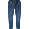 Mädchen Jeggings mit Elastikbund blau
