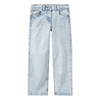 Mädchen Jeans mit Elastikbund hellblau