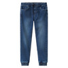 Jongensjeans met elastische tailleband blauw