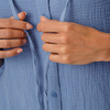 Damen Musselin-Bluse mit Kapuze
