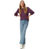 Damen Musselin-Bluse mit Stickerei
