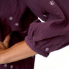 Damen Musselin-Bluse mit Stickerei