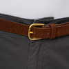 Damen Chinohose mit Gürtel