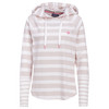 Damen Langarmshirt mit Kapuze beige / weiss