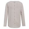 Dames-shirt met lange mouwen en siersnoeren