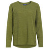 Dames-shirt met lange mouwen en sierknopen groen