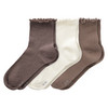 3 Paar Damen Socken mit Effektgarn