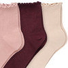 3 Paar Damen Socken mit Effektgarn