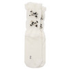 1 Paar Damen Socken mit Zierschleife cremeweiss